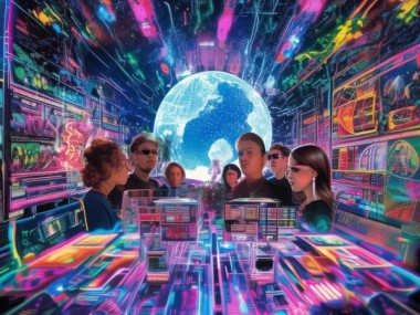 科技动态海报，视觉科技时代的视觉盛宴