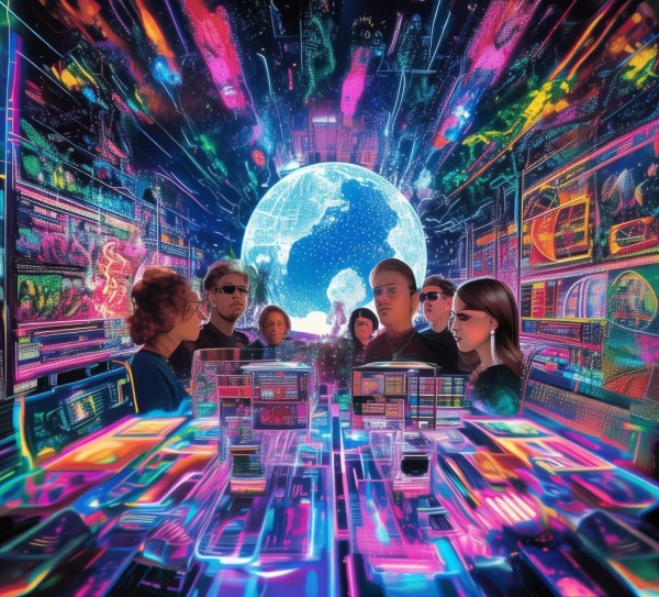 科技动态海报，视觉科技时代的视觉盛宴