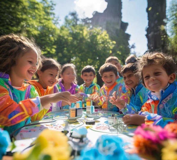 培养创新意识的科技活动，让小朋友们在公园里快乐探索。