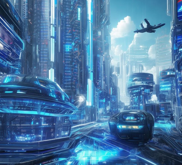蓝色科技，未来科技的视觉盛宴